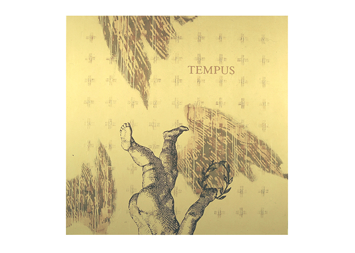 tempus • 130 x 130 cm • Acryl, Heftpflaster auf Leinwand
